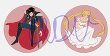 Load image into Gallery viewer, Moon Princess & Earth Prince Pin on Pin Set