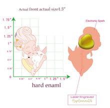 Load image into Gallery viewer, Marie Antoinette and Cat Enamel Pin