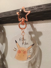 Load image into Gallery viewer, Pika and Eev Acrylic Charm Keychains