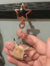 Load image into Gallery viewer, Pika and Eev Acrylic Charm Keychains