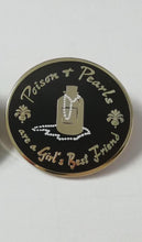 Load image into Gallery viewer, His Fair Assassin Inspired Poison and Pearls Pin, Bookish, Bookish Gifts, Poison Bottle, Pearls