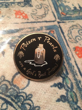 Load image into Gallery viewer, His Fair Assassin Inspired Poison and Pearls Pin, Bookish, Bookish Gifts, Poison Bottle, Pearls