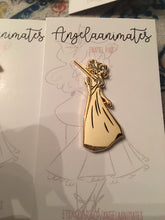 Load image into Gallery viewer, Sword Ladies Enamel Pins, Sword, Historical Lady, Literary