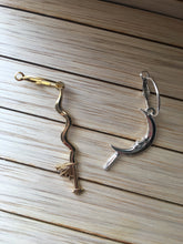Load image into Gallery viewer, Sun and Moon Sword Earrings