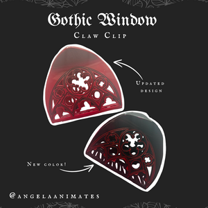 Gothic Window Claw Clip