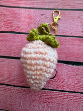 Load image into Gallery viewer, Handmade Crochet Strawberry Keychain
