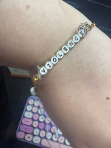 'Violence' Bookish Pet Name Bracelet