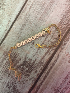 'Violence' Bookish Pet Name Bracelet