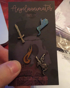 Officially Licensed Throne of Glass Mini Board Filler Pin Set