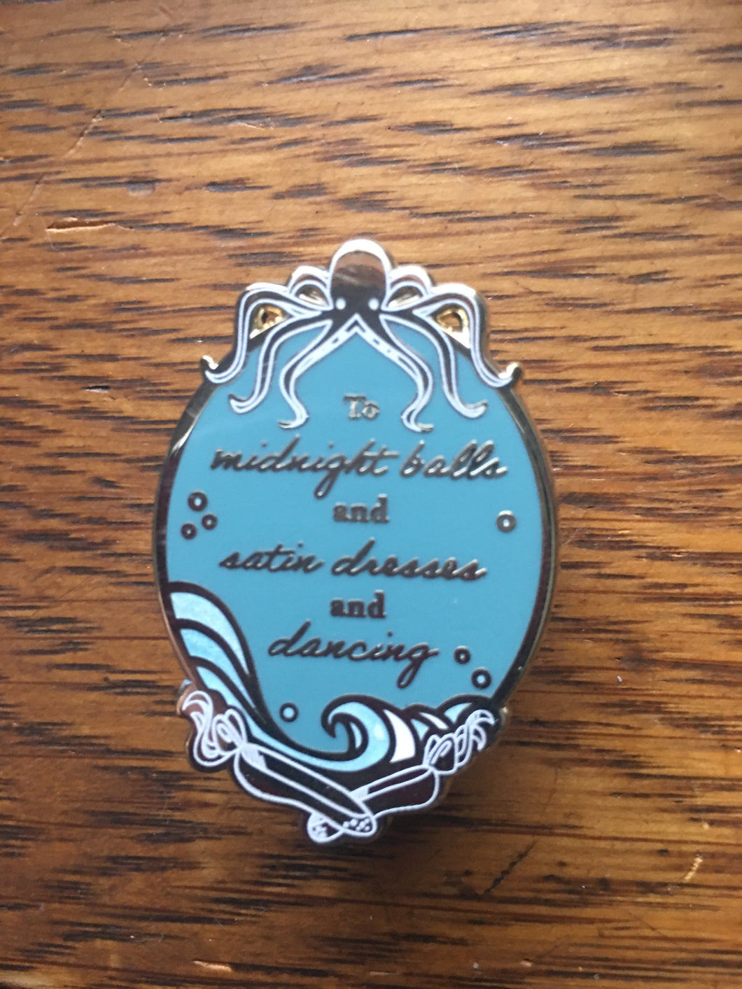 House of Salt & Sorrows inspired quote pin
