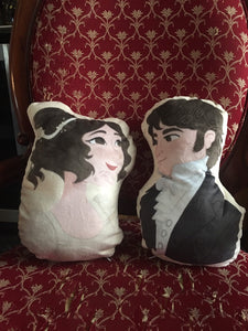 Pride and Prejudice Elizabeth and Darcy Pillow Set
