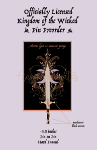 Kingdom of the Wicked Tattoo Dagger Pin on Pin